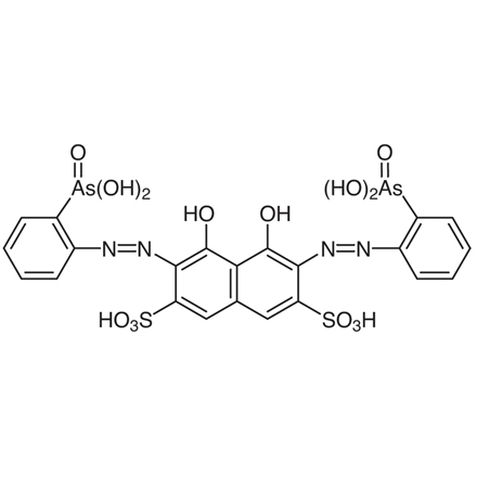 2,7-Bis(2-arsonophenylazo)-1,8-dihydroxynaphthalene-3,6-disulfonic Acid