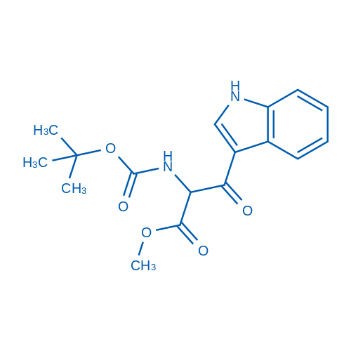 Methyl 2-((tert-butoxycarbonyl)amino)-3-(1H-indol-3-yl)-3-oxopropanoate